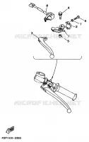 COMMODO / LEVIER pour Yamaha TZ250 de 1997