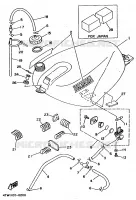 RESERVOIR A ESSENCE pour Yamaha TZ250 de 1997