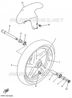 ROUE AVANT pour Yamaha TZ250 de 1997