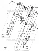 FOURCHE pour Yamaha TZ250 de 1998