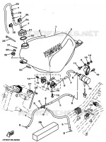 RESERVOIR A ESSENCE pour Yamaha TZ250 de 1998