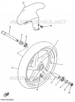 ROUE AVANT pour Yamaha TZ250 de 1998