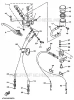 MAITRE CYLINDRE AVANT pour Yamaha TZ250 de 1998