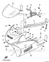 CARENAGES 1  pour Yamaha TZ250 de 1998