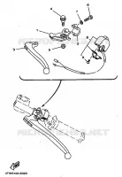 COMMODO / LEVIER pour Yamaha TZ250 de 1998