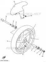 ROUE AVANT pour Yamaha TZ250 de 1998