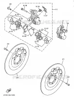ETRIER DE FREIN AVANT pour Yamaha TZ250 de 1998