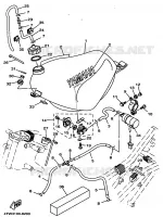 RESERVOIR A ESSENCE pour Yamaha TZ250 de 1998