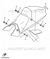 SELLE pour Yamaha TZ250 de 1998
