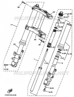 FOURCHE pour Yamaha TZ250 de 1998