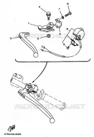 COMMODO / LEVIER pour Yamaha TZ250 de 1998