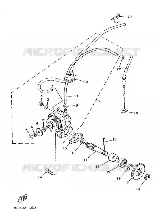 POMPE A HUILE Yamaha MOTO 125 1988 TZR  TZR125