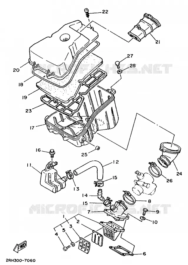 ADMISSION Yamaha MOTO 125 1992 TZR  TZR125
