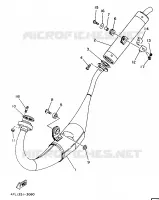 ECHAPPEMENT pour Yamaha TZR125 de 1995
