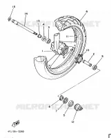 ROUE AVANT pour Yamaha TZR125 de 1995