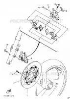 ETRIER DE FREIN AVANT pour Yamaha TZR125 de 1995