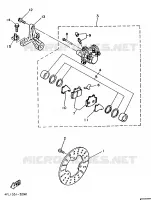 ETRIER DE FREIN ARRIERE pour Yamaha TZR125 de 1995