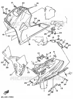 CARENAGES 2 pour Yamaha TZR125 de 1995