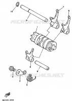 BARILLET DE SELECTION / FOURCHETTES pour Yamaha TZR125 de 1997
