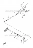 AXE DE SELECTEUR / PEDALE pour Yamaha TZR125 de 1997