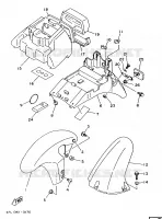 GARDE BOUE pour Yamaha TZR125 de 1997