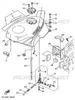 RESERVOIR A ESSENCE pour Yamaha TZR125 de 1997