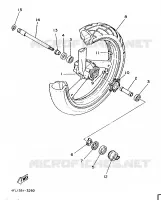 ROUE AVANT pour Yamaha TZR125 de 1997