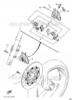 ETRIER DE FREIN AVANT pour Yamaha TZR125 de 1997