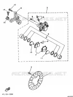 ETRIER / DISQUE DE FREIN ARRIERE pour Yamaha TZR125 de 1997