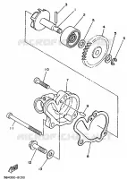 POMPE A EAU / DURITES pour Yamaha TZR125 de 1997