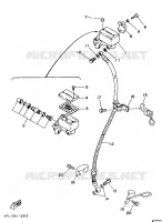 MAITRE CYLINDRE AVANT pour Yamaha TZR125 de 1997