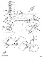 MAITRE CYLINDRE DE FREIN ARRIERE pour Yamaha TZR125 de 1997
