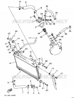 RADIATEUR / DURITES pour Yamaha TZR125 de 1997