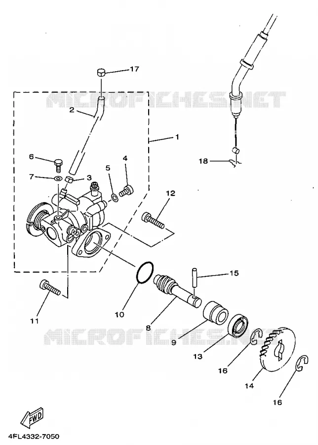 POMPE A HUILE Yamaha MOTO 125 1997 TZR  TZR125