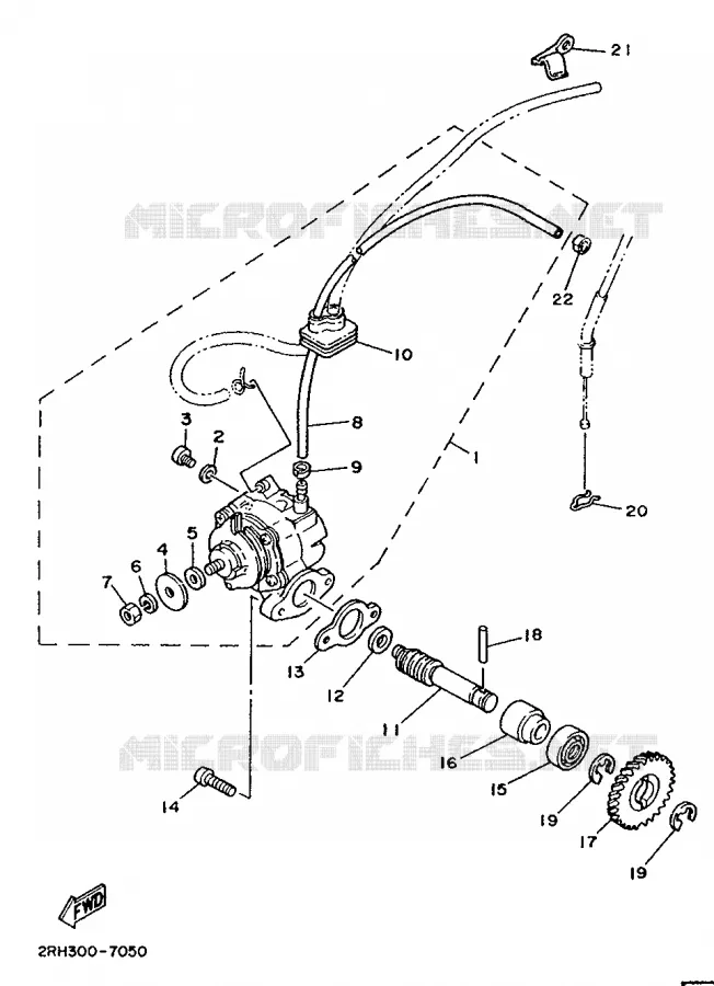POMPE A HUILE Yamaha MOTO 125 1987 TZR  TZR125L