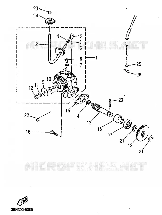 POMPE A HUILE Yamaha MOTO 125 1994 TZR  TZR125RR