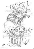 CARTER MOTEUR pour Yamaha TZR250 de 1989