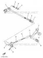 AXE DE SELECTEUR / PEDALE pour Yamaha TZR250 de 1989