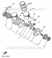 VILEBREQUIN / PISTON pour Yamaha TZR250 de 1989