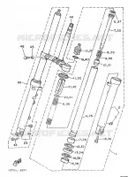 FOURCHE pour Yamaha TZR250 de 1989