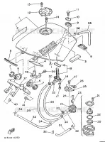 RESERVOIR A ESSENCE pour Yamaha TZR250 de 1989