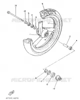 ROUE AVANT pour Yamaha TZR250 de 1989