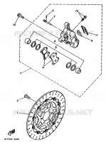 ETRIER DE FREIN AVANT pour Yamaha TZR250 de 1989
