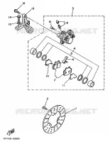 ETRIER DE FREIN ARRIERE pour Yamaha TZR250 de 1989