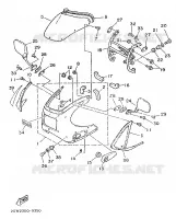 CARENAGES 1  pour Yamaha TZR250 de 1989