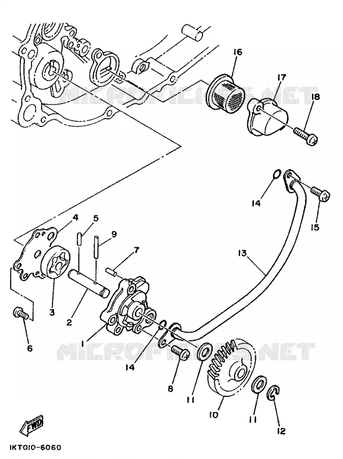 POMPE A HUILE 2 Yamaha MOTO 250 1989 TZR  TZR250