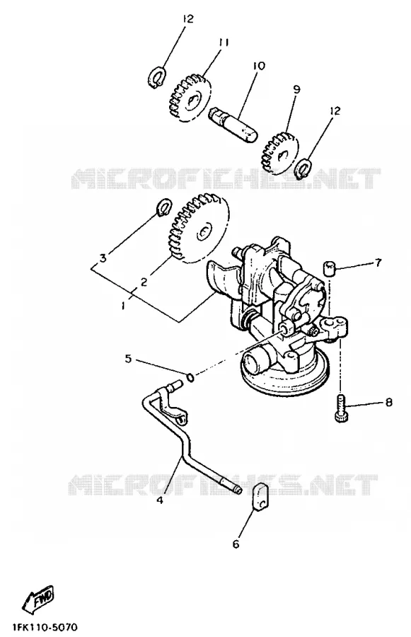 POMPE A HUILE Yamaha MOTO 1200 1988 VMAX  V-MAX12
