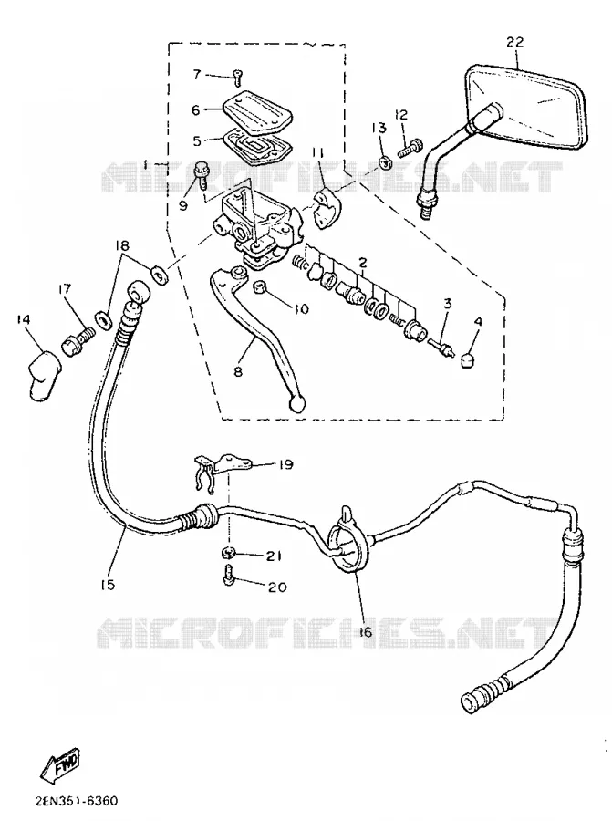 MAITRE CYLINDRE AVANT 2 Yamaha MOTO 1200 1992 VMAX  V-MAX12
