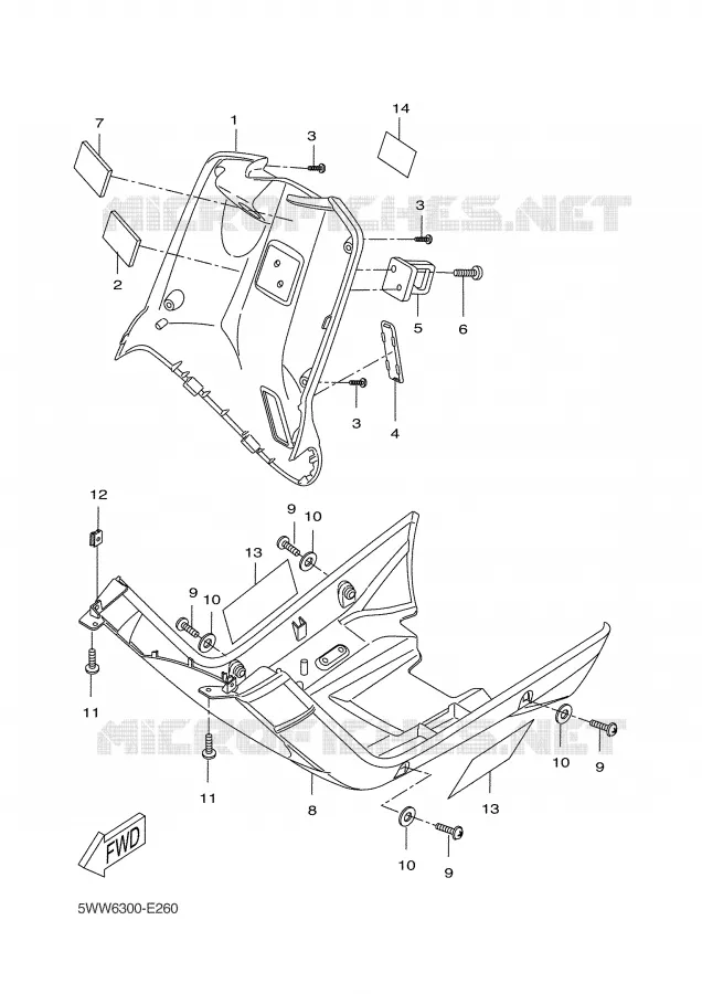 PROTEGE JAMBES Yamaha SCOOTER 50 2007 BW'S  CW50L