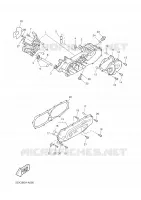 CARTER MOTEUR pour Yamaha BW'S 50 NAKED de 2003